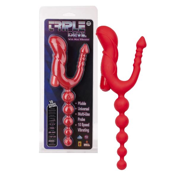 t111614 - Анальный стимулятор "Triple Devil" t111614 - Анальный стимулятор "Triple Devil"