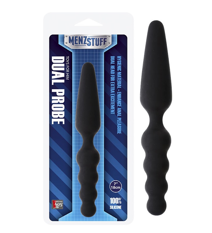 dd20915 - Анальный стимулятор "Dual Probe Black" dd20915 - Анальный стимулятор "Dual Probe Black"