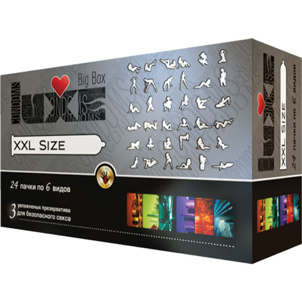 con00005 - Презервативы "Luxe Big Box - XXL Size", 3 шт. con00005 - Презервативы "Luxe Big Box - XXL Size", 3 шт.