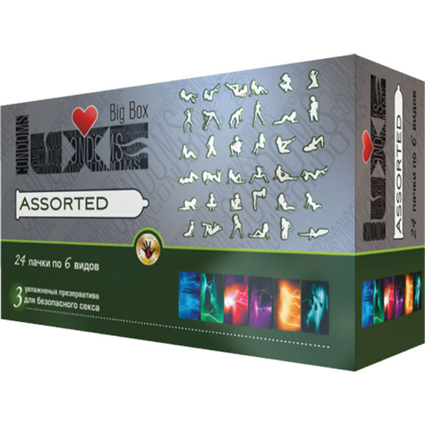 con00003 - Презервативы "Luxe Big Box - Assorted", 3 шт. con00003 - Презервативы "Luxe Big Box - Assorted", 3 шт.