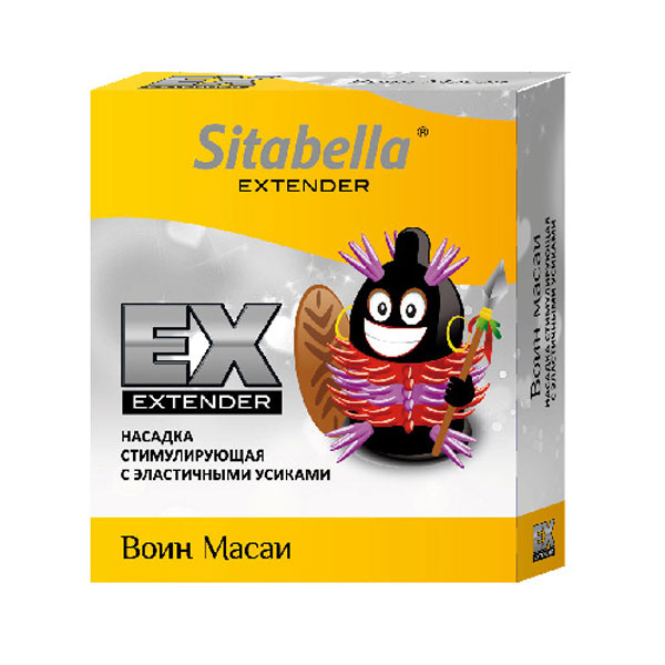 sk1409 - Насадка-презерватив "Sitabella Extender - Воин Масаи", 1 шт. sk1409 - Насадка-презерватив "Sitabella Extender - Воин Масаи", 1 шт.
