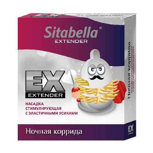 sk1406 - Насадка-презерватив "Sitabella Extender - Ночная Коррида", 1 шт. sk1406 - Насадка-презерватив "Sitabella Extender - Ночная Коррида", 1 шт.