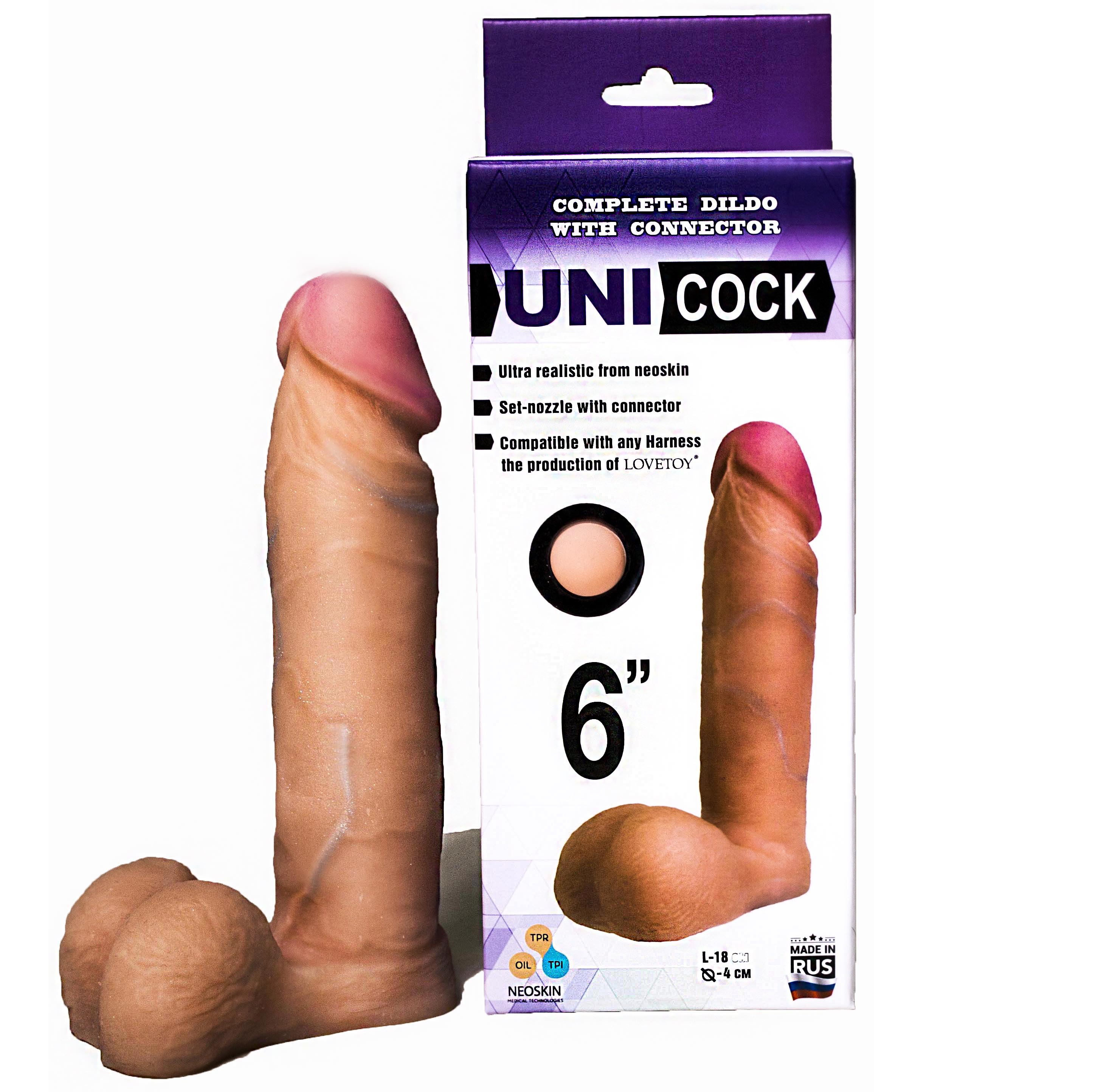 ru081403 - Насадка-фаллопротез "Unicock 6" ru081403 - Насадка-фаллопротез "Unicock 6"