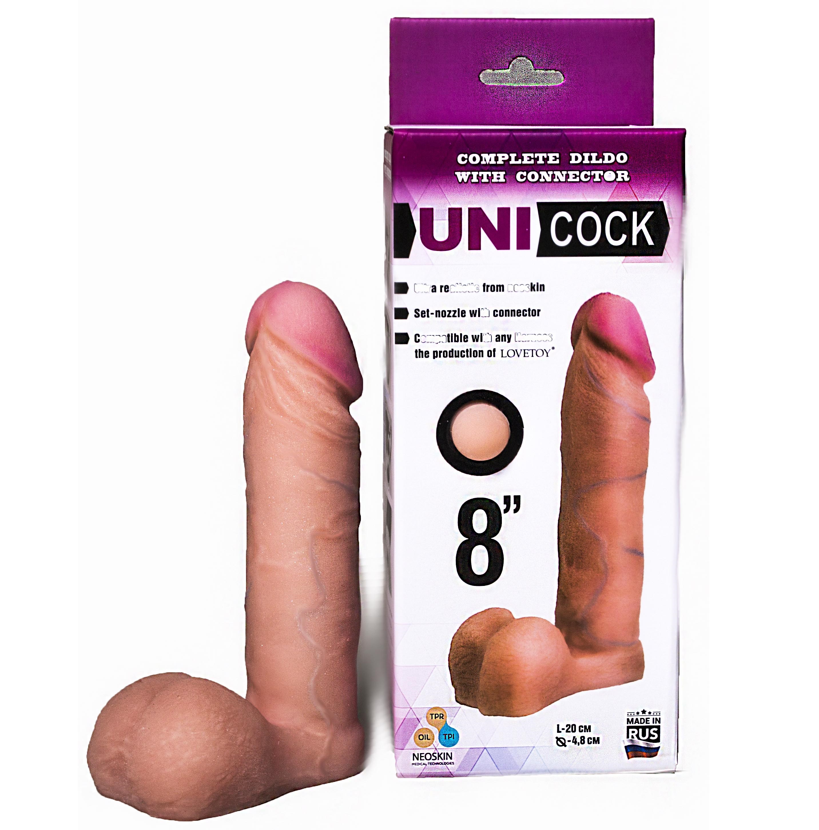 ru081503 - Насадка-фаллопротез "Unicock 8" ru081503 - Насадка-фаллопротез "Unicock 8"