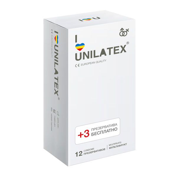 con90012 - Презервативы "Unilatex Multifruits", 15 шт. con90012 - Презервативы "Unilatex Multifruits", 15 шт.