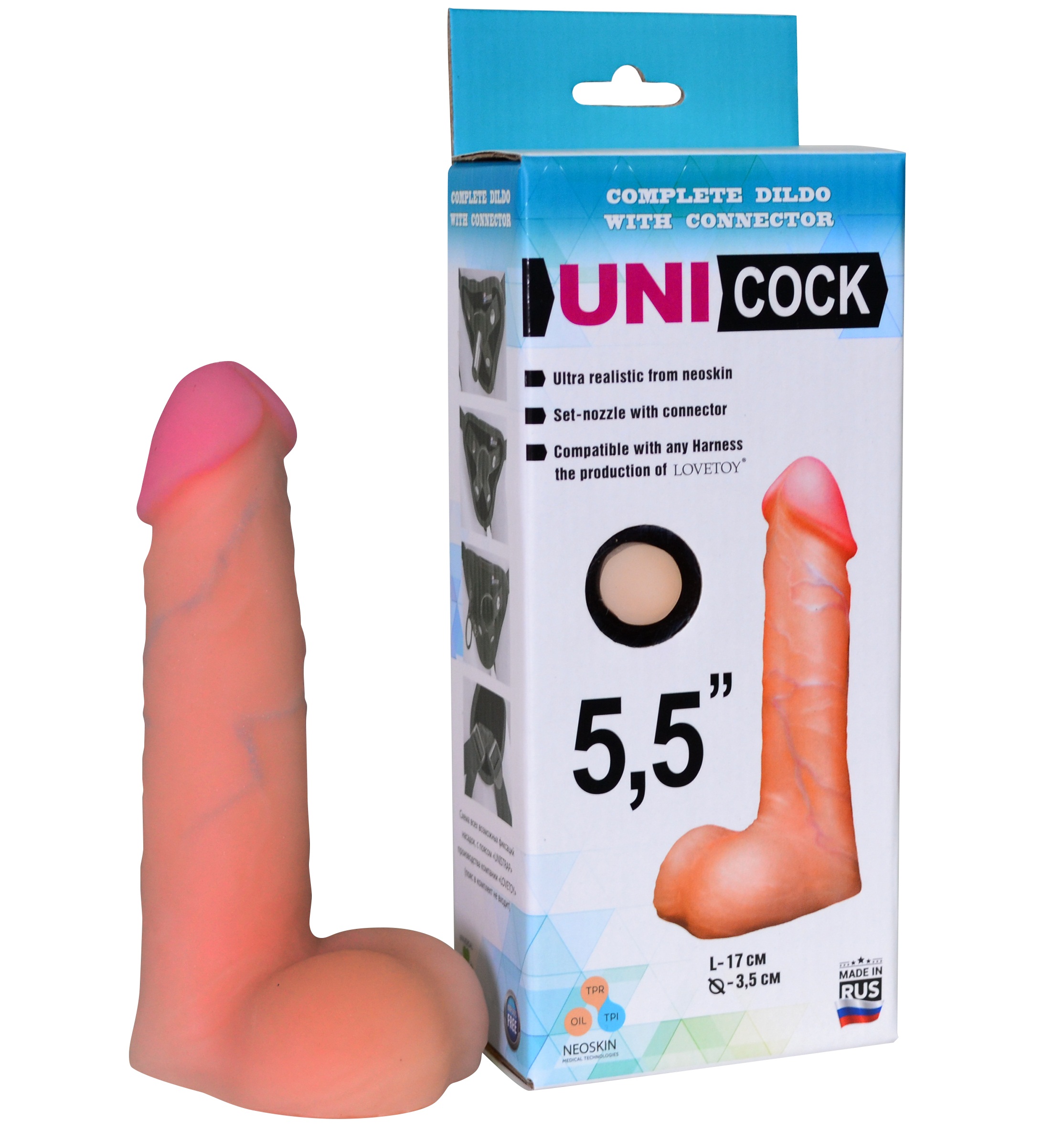 ru080803 - Насадка-фаллопротез "Unicock 5.5" ru080803 - Насадка-фаллопротез "Unicock 5.5"