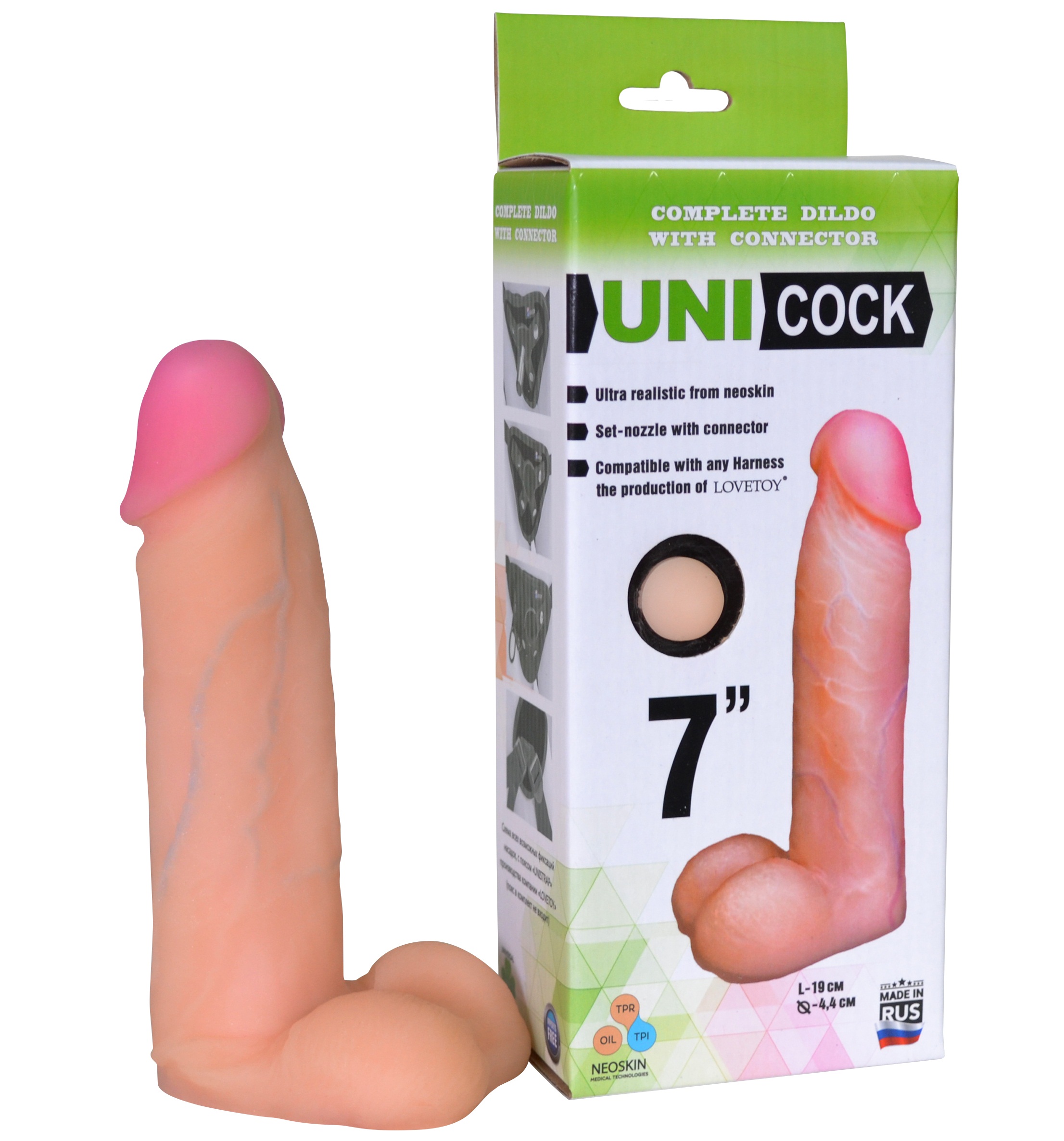 ru082303 - Насадка-фаллопротез "Unicock 7" ru082303 - Насадка-фаллопротез "Unicock 7"