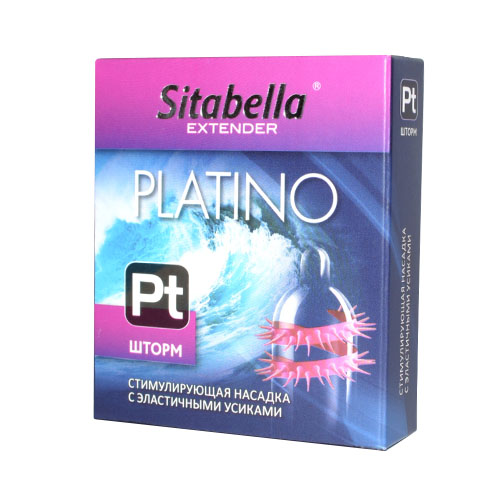 sk1420 - Насадка-презерватив "Sitabella Extender Platino Шторм", 1 шт. sk1420 - Насадка-презерватив "Sitabella Extender Platino Шторм", 1 шт.