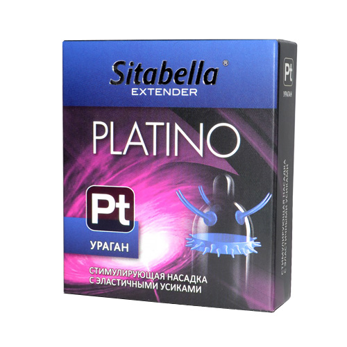 sk1421 - Насадка-презерватив "Sitabella Extender Platino Ураган", 1 шт. sk1421 - Насадка-презерватив "Sitabella Extender Platino Ураган", 1 шт.