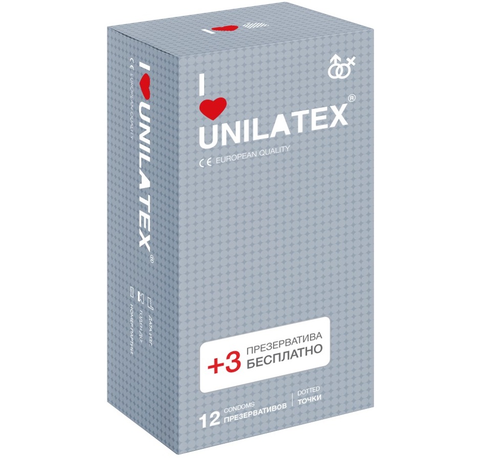 con90022 - Презервативы "Unilatex Dotted", 15 шт. con90022 - Презервативы "Unilatex Dotted", 15 шт.