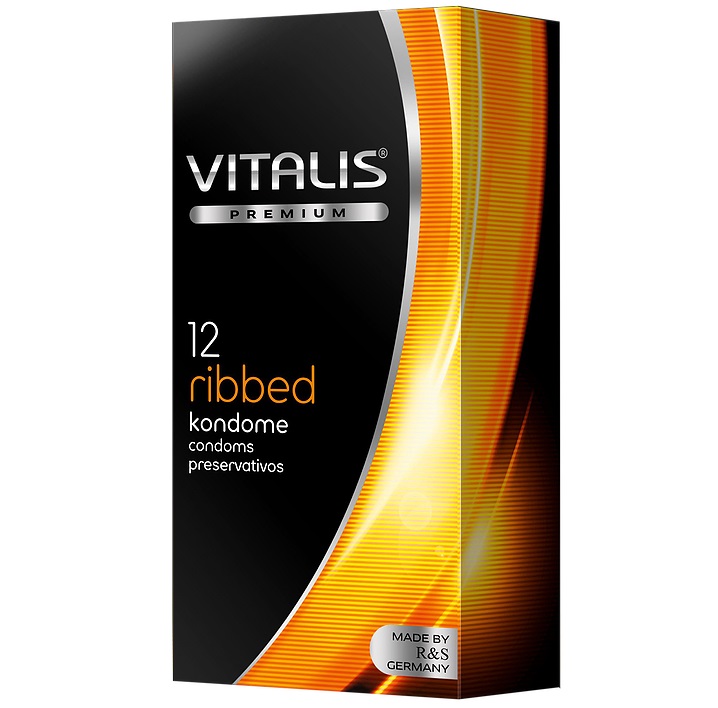 con80025 - Презервативы "Vitalis Premium Ribbed", 12 шт. con80025 - Презервативы "Vitalis Premium Ribbed", 12 шт.