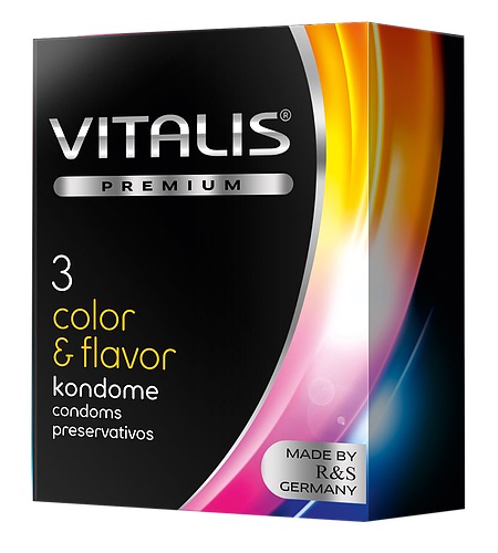 con80030 - Презервативы "Vitalis Premium Color & Flavor", 3 шт. con80030 - Презервативы "Vitalis Premium Color & Flavor", 3 шт.
