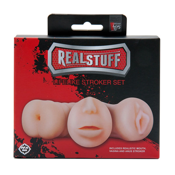 dd21307 - Набор мастурбаторов "Realstuff 3 in 1 Masturbators" dd21307 - Набор мастурбаторов "Realstuff 3 in 1 Masturbators"