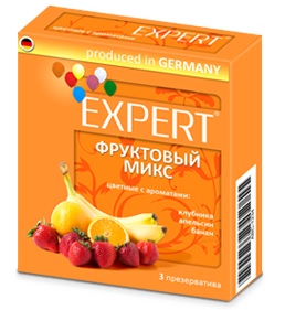 con00127 - Презервативы "Expert - Фруктовый Микс", 3 шт. con00127 - Презервативы "Expert - Фруктовый Микс", 3 шт.