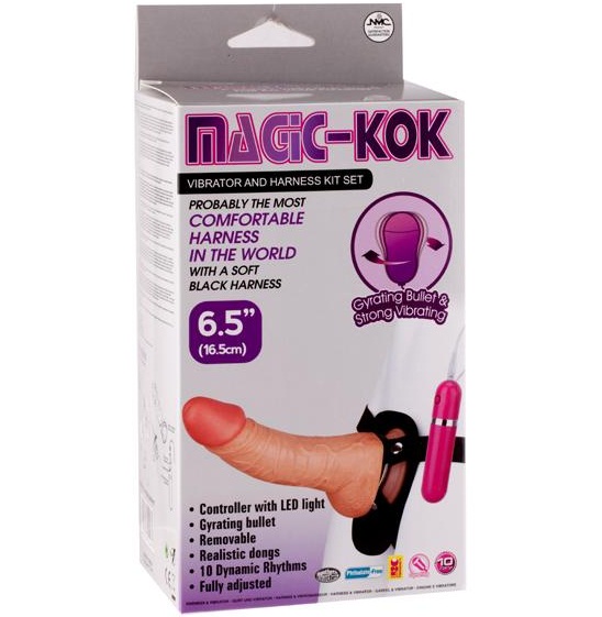 t111607 - Страпон "Magik-Kok Vibrator and Harness Kit" t111607 - Страпон "Magik-Kok Vibrator and Harness Kit"