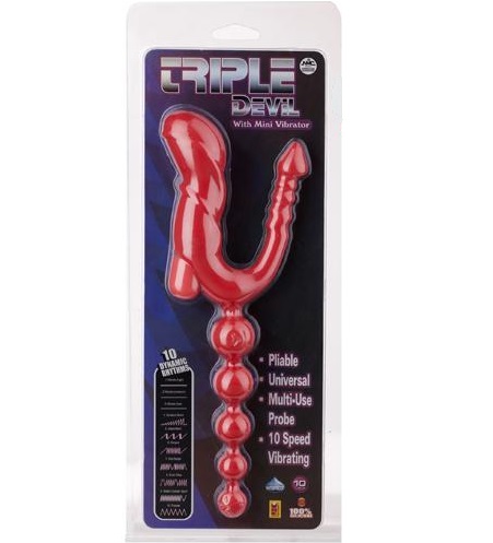 t111614 - Анальный стимулятор "Triple Devil" t111614 - Анальный стимулятор "Triple Devil"