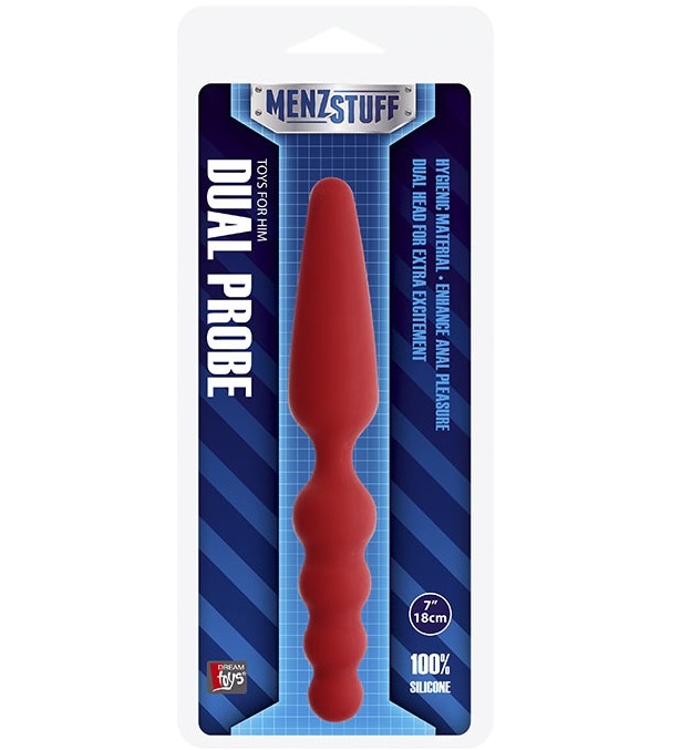 dd20916 - Анальный стимулятор "Dual Probe Red" dd20916 - Анальный стимулятор "Dual Probe Red"