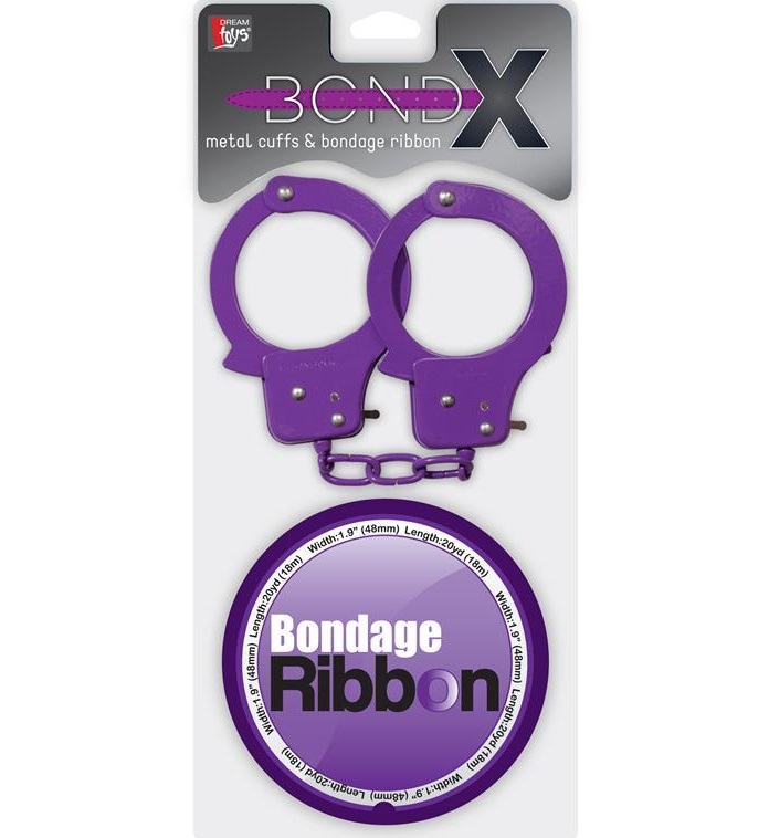 dd21002 - Наручники и лента "Bondx Metal Cuffs and Ribbon" dd21002 - Наручники и лента "Bondx Metal Cuffs and Ribbon"