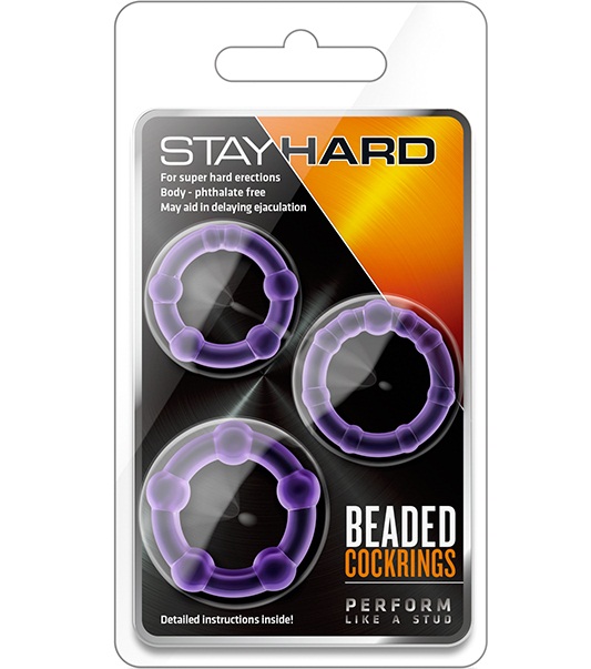t330564 - Набор колец "Stay Hard Beaded Cockrings" t330564 - Набор колец "Stay Hard Beaded Cockrings"