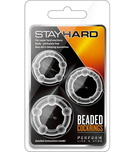 t330565 - Набор колец "Stay Hard Beaded Cockrings" t330565 - Набор колец "Stay Hard Beaded Cockrings"