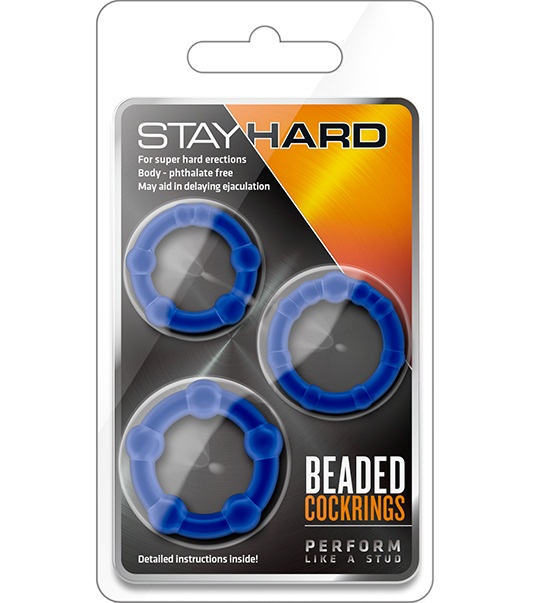 t330566 - Набор колец "Stay Hard Beaded Cockrings" t330566 - Набор колец "Stay Hard Beaded Cockrings"