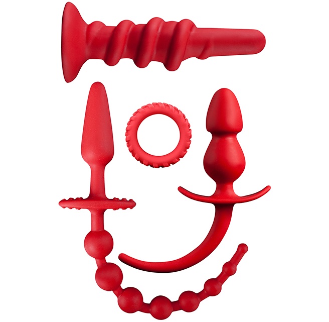 dd21243 - Анальный набор "Menzstuff Pleasure Set Red" dd21243 - Анальный набор "Menzstuff Pleasure Set Red"