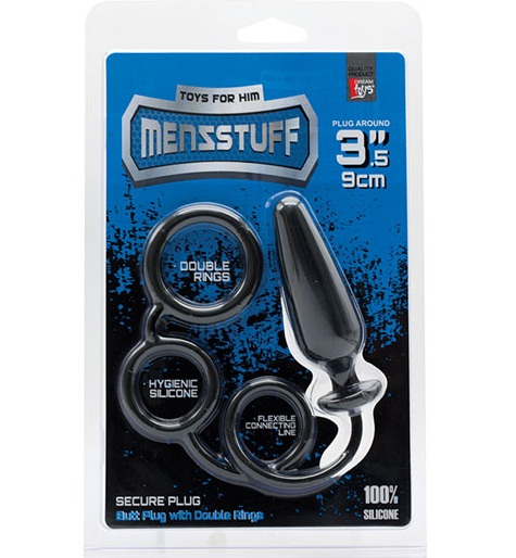 dd21279 - Анальная пробка "Menzstuff Double Ring Anal Plug" dd21279 - Анальная пробка "Menzstuff Double Ring Anal Plug"
