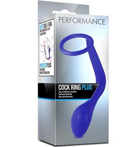 t330636 - Кольцо + массажер простаты "Performance Cock Ring Plug Indigo" t330636 - Кольцо + массажер простаты "Performance Cock Ring Plug Indigo"