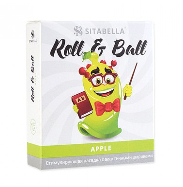 sk1428 - sk1428 Насадка стимулирующая с эластичными шариками Roll & Ball Яблоко sk1428 - sk1428 Насадка стимулирующая с эластичными шариками Roll & Ball Яблоко