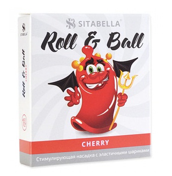 sk1425 - sk1425 Насадка стимулирующая с эластичными шариками Roll & Ball Вишня sk1425 - sk1425 Насадка стимулирующая с эластичными шариками Roll & Ball Вишня